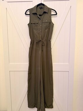 BeBop Olive Utility Jumpsuit